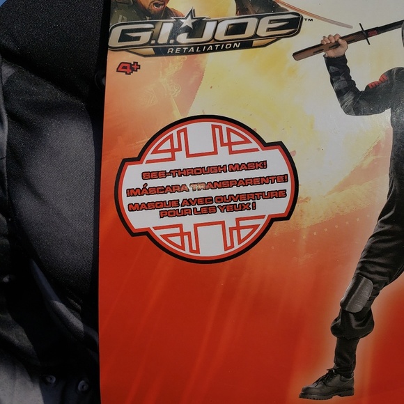 *NWT DISGUISE SNAKE EYES SIZE SMALL 4 - 6 COSTUME - Picture 7 of 7